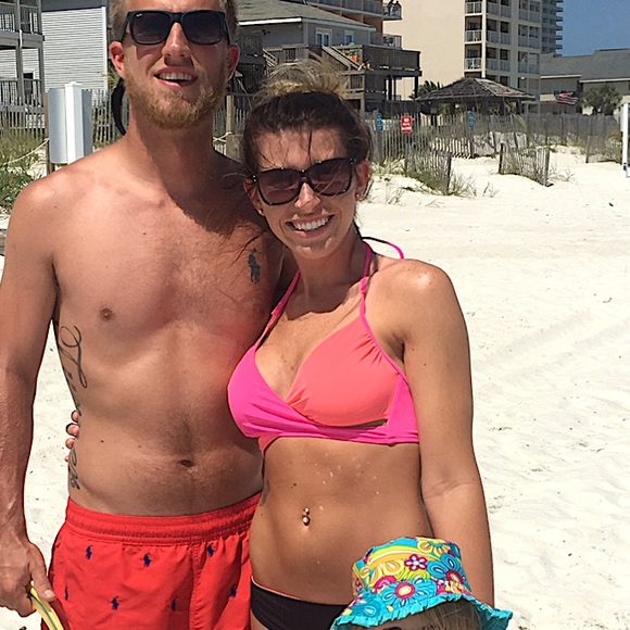 Pink/orange PiNK bathing suit top - Picture 3 of 4